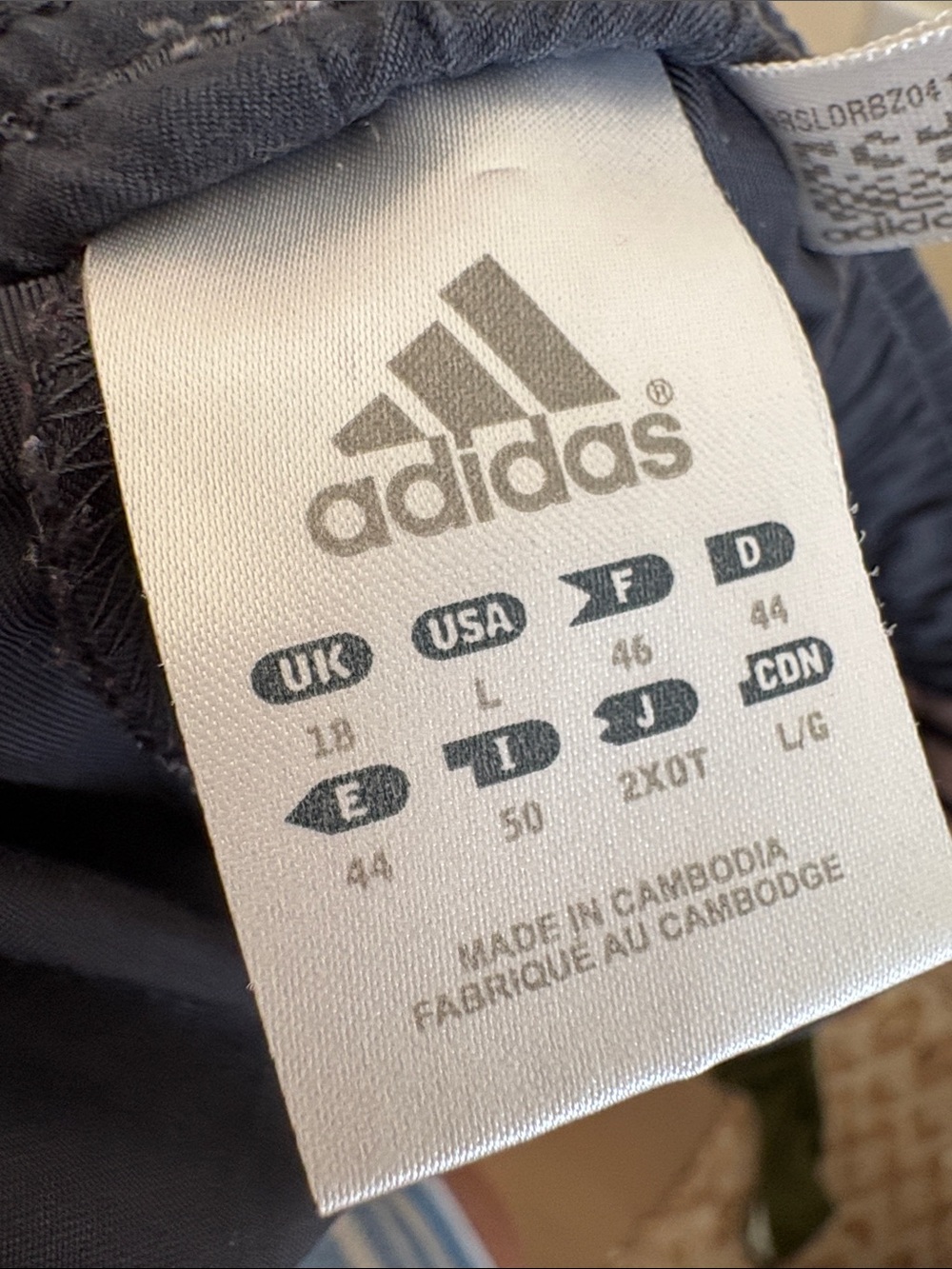 adidas Navy Track Pants with Light Pink Stripes - Picture 2 of 4